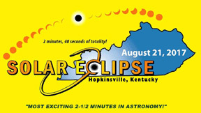 Logo for the solar eclipse for Hopkinsville, Kentucky.