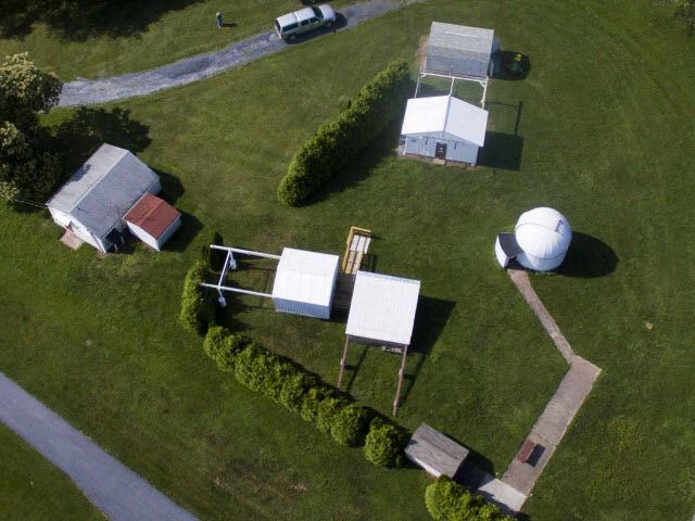 Aerial view of the Edward Naylor Observatory