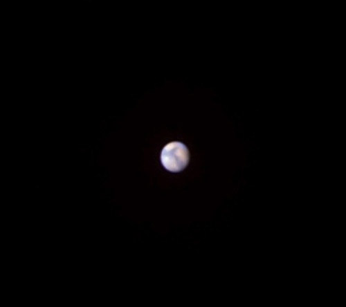 Mars as it might appear in a small telescope